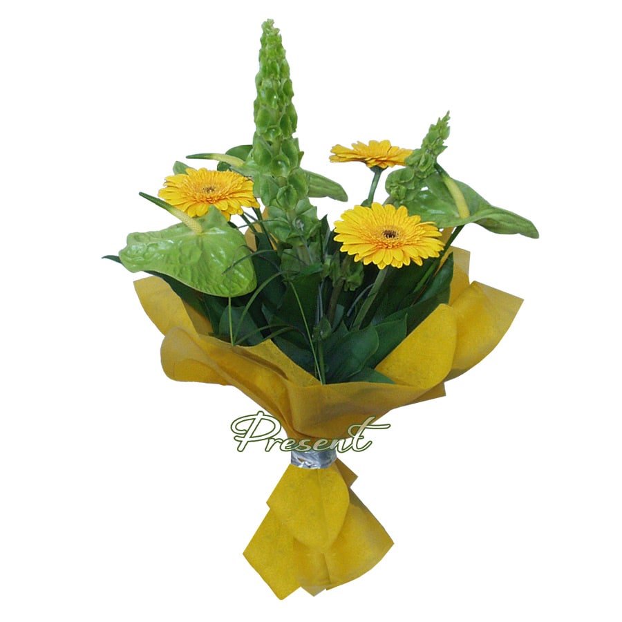Bouquet d’anthuriums et de gerberas — exotisme et énergie